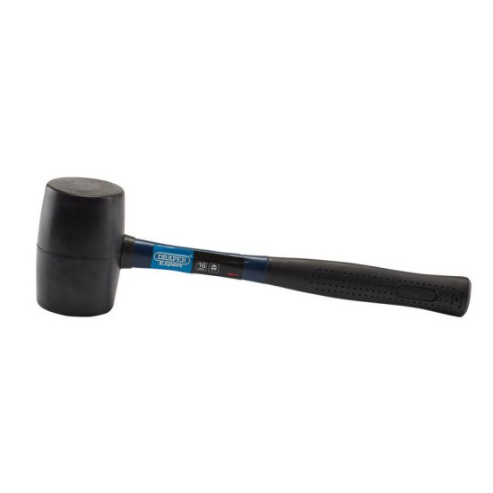 Draper 08017 450g / 16oz Rubber Mallet with Fibreglass Shaft