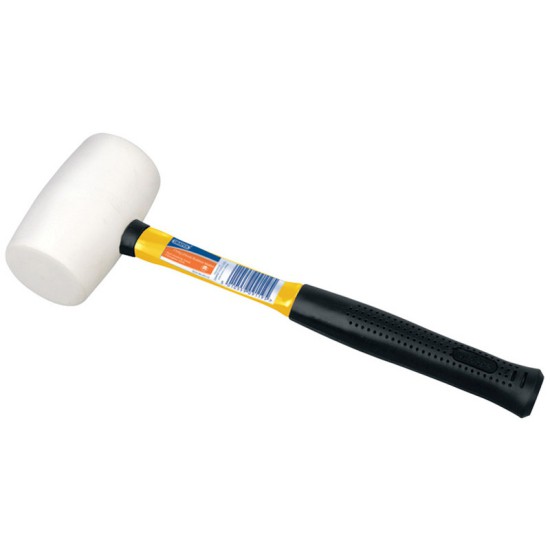 Draper 09119 680g / 24oz Non-Marking Rubber Head Mallet with Fibreglass Shaft