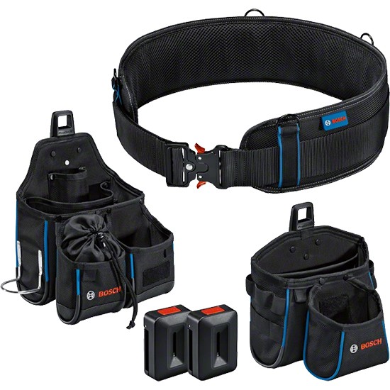 Bosch Tool Belt Kit - 1 x Belt 108, 1 x GWT 2, 1 x GWT 4, 2 x ProClick Holder (Carton)