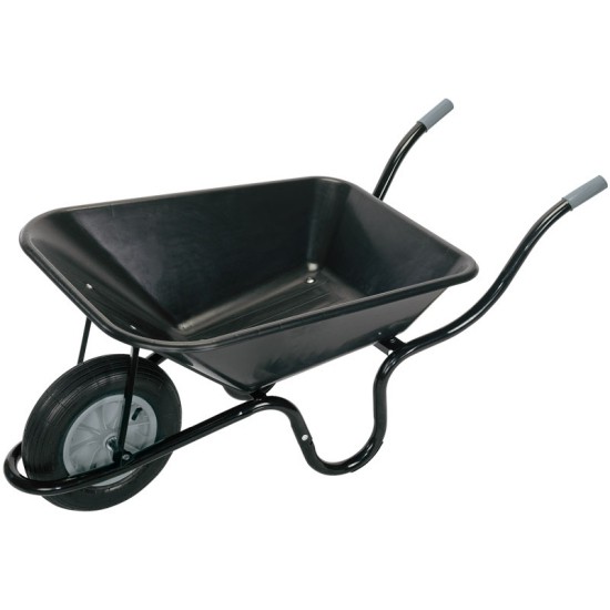 Draper 17993 85 Litre Heavy Duty Plastic Tray Wheelbarrow