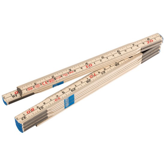 Draper 20703 2 Metre Folding Wood Rule