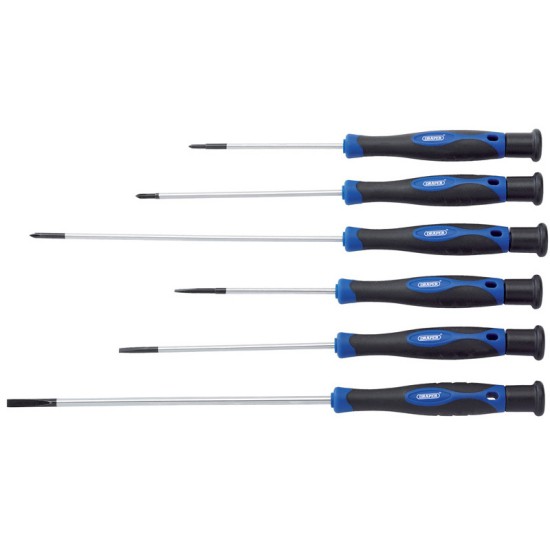 Draper 28119 Extra Long Precision Screwdriver Set - 6 Piece