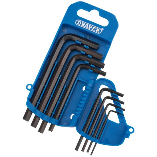 Draper 33679 Metric Hexagon Key Set with Storage Holder (8 Piece)