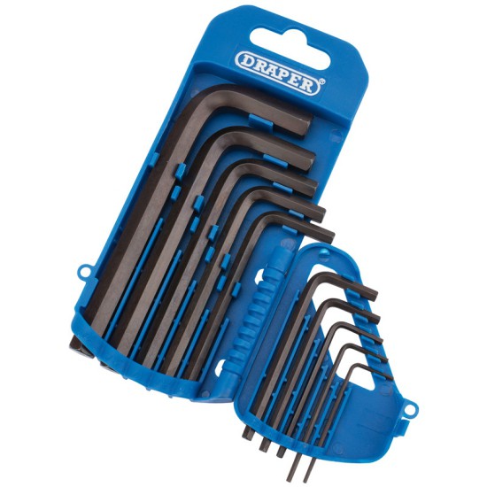 Draper 33688 Imperial Hexagon Key Set with Storage Holder - 10 Piece