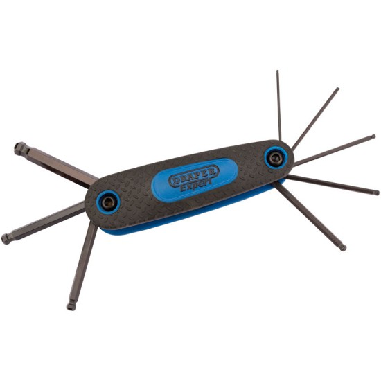 Draper 33837 Ball End Metric Hex Key Set - 8 Piece