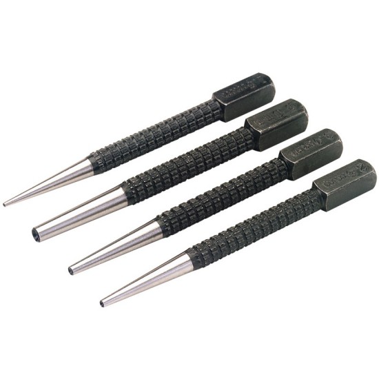 Draper 35480 Set of Cupped Nailsets (4 Piece)