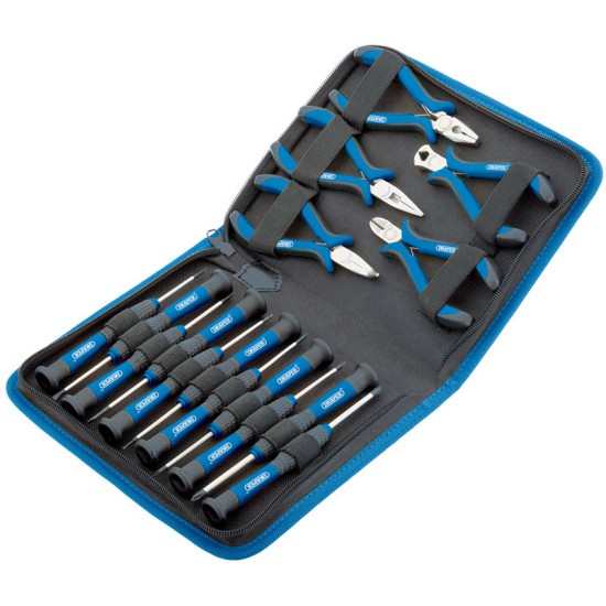 Draper 48958 Precision Pliers & Screwdriver Set (16 Piece)