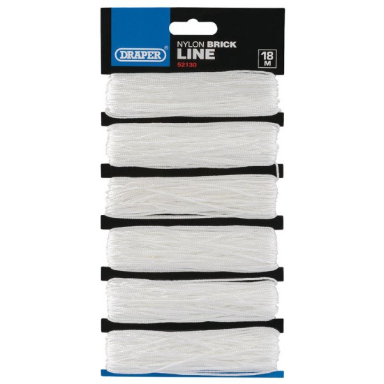 Draper 52130 Nylon Brick Line Hanks - 6 x 18m
