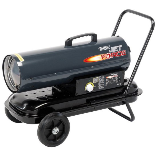 Draper 53926 Jet Force 75,000 BTU/22 kW Diesel, Kerosene and Paraffin Space Heater
