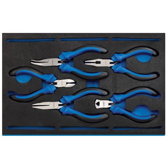 Draper 63215 5 Piece Precision Plier Set in 1/4 Drawer Insert Tray