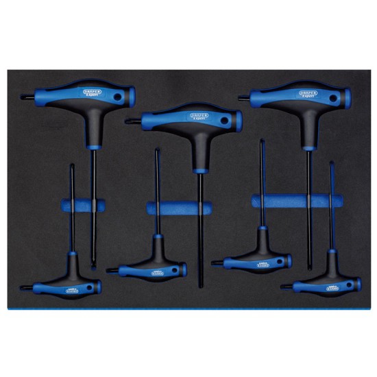 Draper 63505 7 Piece TX-STAR T Handle Key Set in 3/4 Drawer EVA Insert Tray
