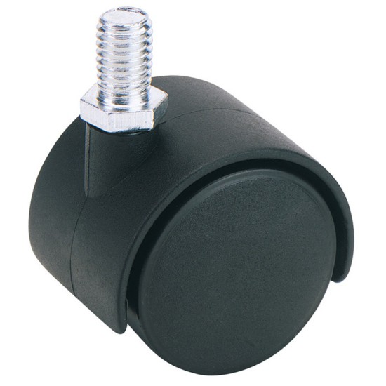 Draper 65464 Twin Nylon Bolt Castor - 40mm Diameter - S.W.L - 25kg