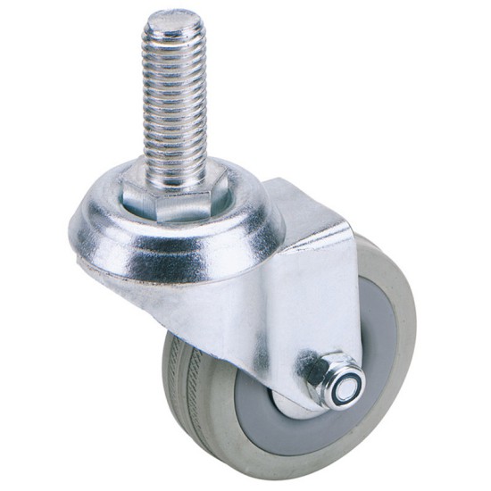 Draper 65470 Swivel Bolt Fixing Rubber Castor - 50mm Diameter - S.W.L - 50kg