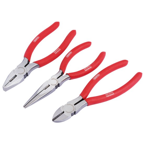 Draper 67924 Pliers Set with PVC Dipped Handles 160mm (3 Piece)