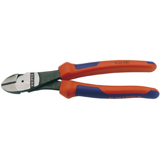 Knipex 74 22 High Leverage Diagonal Side Cutter with 12 Degree Head