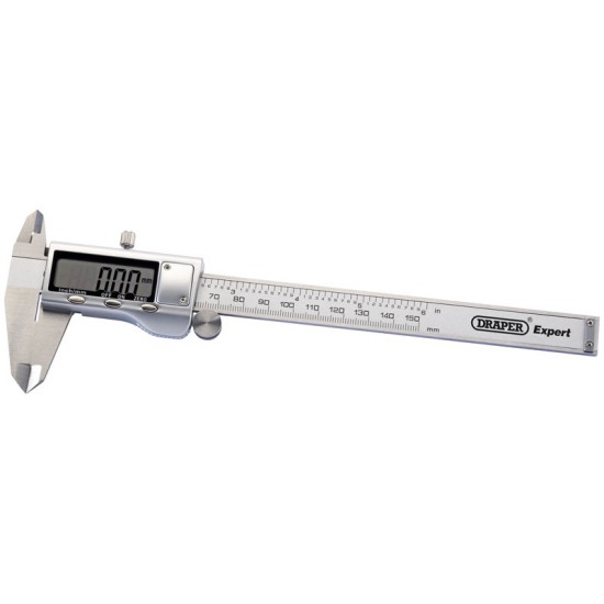 Draper 80859 Dual Reading Digital Vernier Caliper - 0 to 150mm