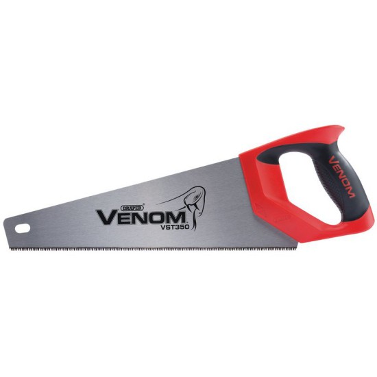 Draper 80878 Venom Second Fix Triple Ground Tool Box Saw 11tpi/12ppi - 350mm