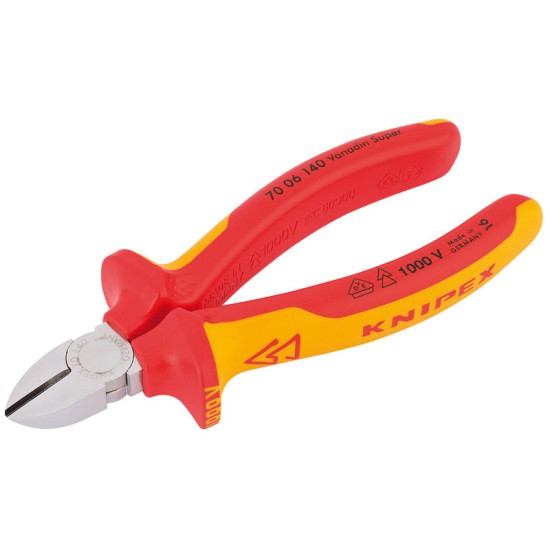 Knipex 70 06 SBE Fully Insulated Diagonal Side Cutter