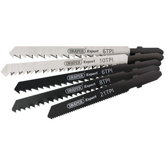 Draper 81734 Assorted Jigsaw Blade Set (5 Piece)
