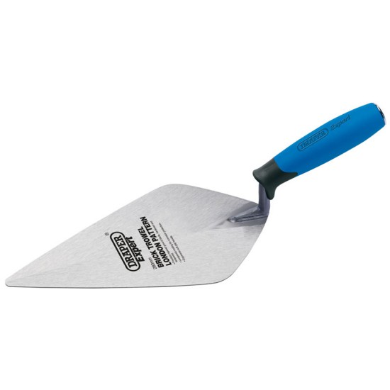 Draper 82148 Soft Grip Stainless Steel London Pattern Brick Trowel - 275mm