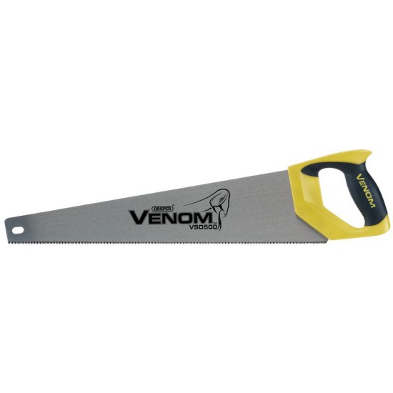 Draper 82195 11tpi/12ppi Venom Second Fix Double Ground Handsaw - 500mm