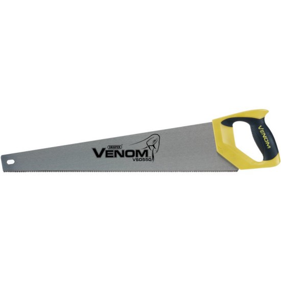 Draper 82197 11tpi/12ppi Venom Second Fix Double Ground Handsaw - 550mm