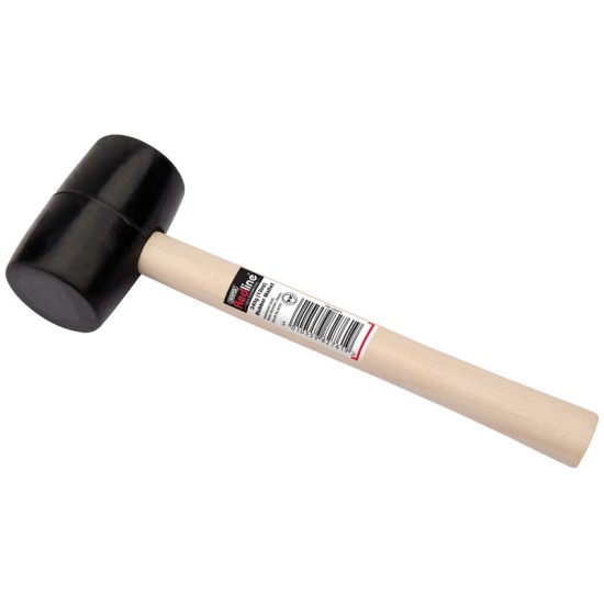 Draper 82761 Redline Rubber Mallet with Hardwood Shaft