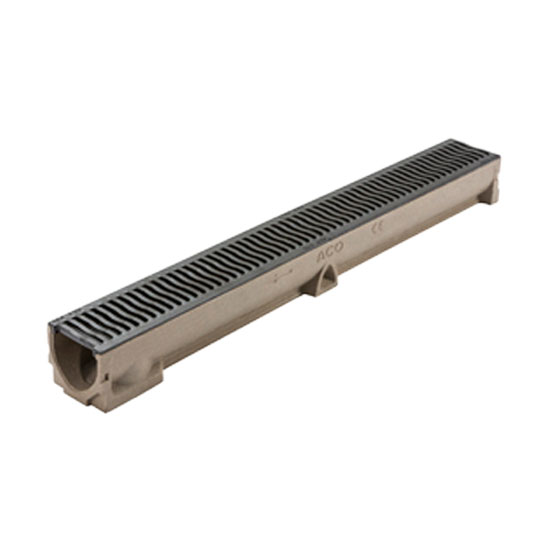 ACO 47001 Raindrain Channel with B125 Grating - 1 Metre