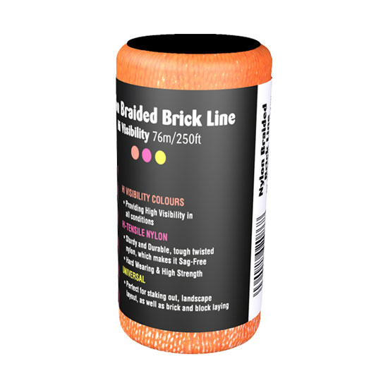 Advent Hi Vis Nylon Braided Brick Line 76m
