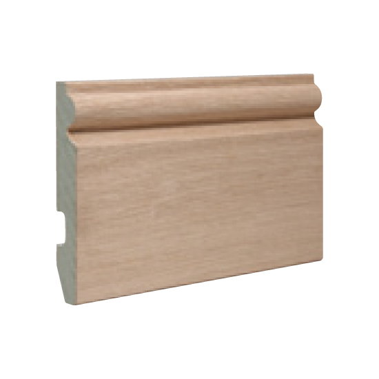American White Oak Wrapped Unfinished Torus MDF Moulding - 4370 x 18mm