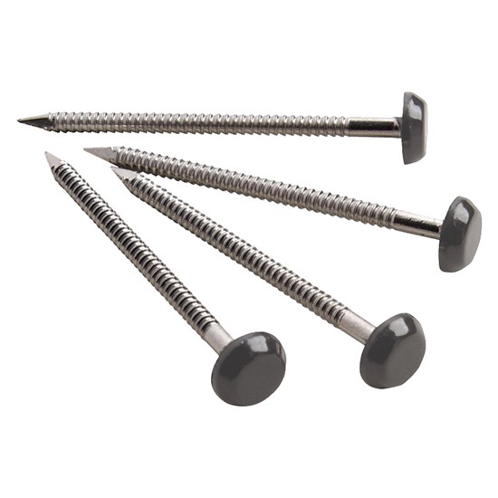 Anthracite Grey Polytop Nails Box of 100