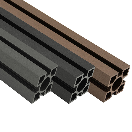 ArborFence Composite Fencing Post with 3 Infill Strips - 2500 x 100 x 100mm