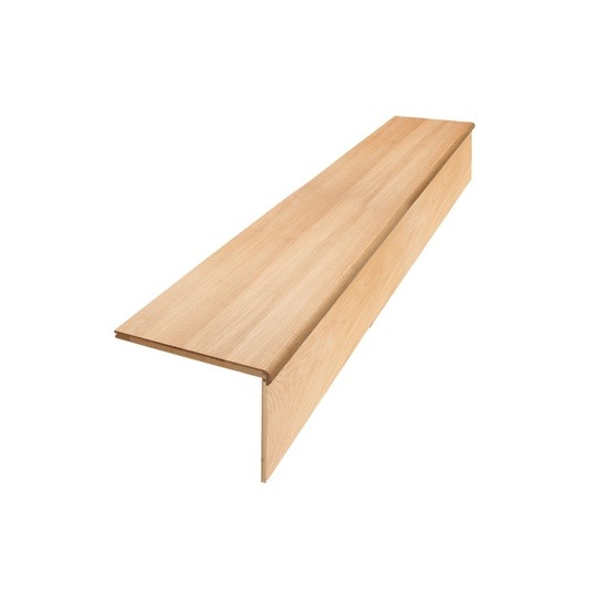 Cheshire SCT15-O Pre-Finished Oak Single Klad Tread & Riser Kit - 1500 x 300 x 28mm