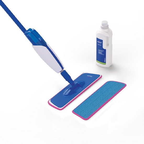 Quick-Step Cleaning Kit (Adjustable Handle Spray Mop & Head, 1ltr Cleaner) QSSPRAYKIT