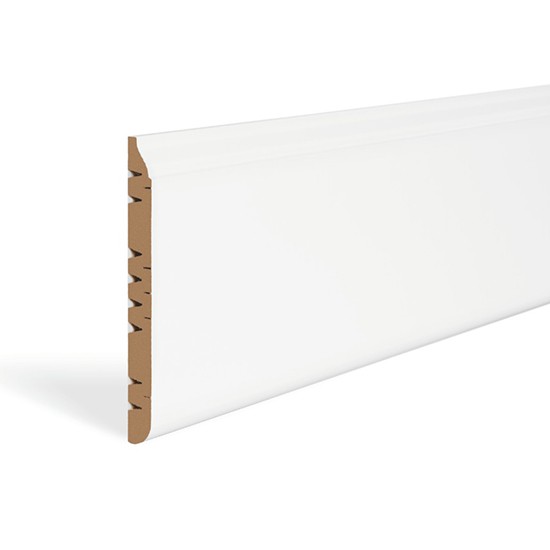 Quick-Step Paintable Ovolo Primed Skirting Board - 2400 x 160 x 16mm (4)