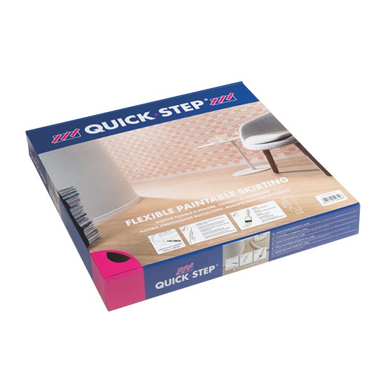 Quick-Step White Flexible Skirting - 7000 x 40 x 14mm (Pack)