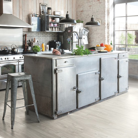 Q/Step 4+1mm Underlay Alpha Vinyl Flooring - 2.128m² - Canyon Oak Grey