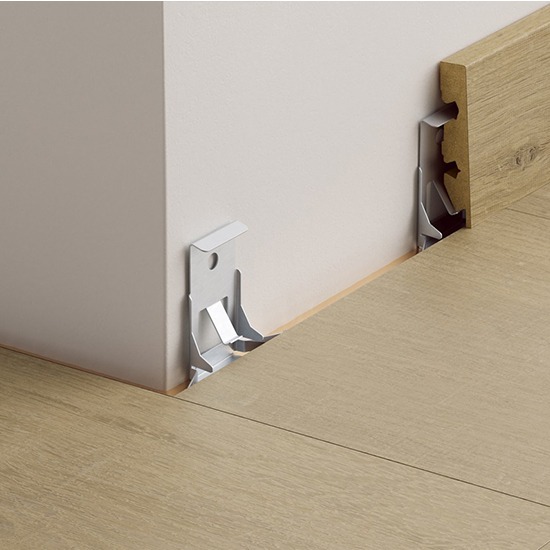 Quick Step Standard Skirting Board Clips - Pack of 50