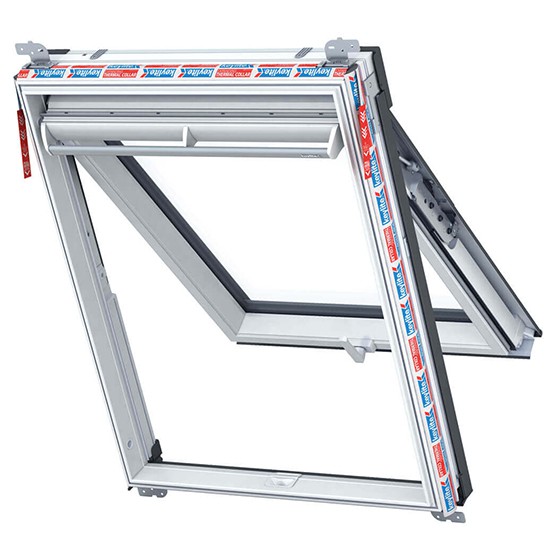 Keylite Polar PVC Top Hung Fire Escape Roof Window Clear Hi-Therm