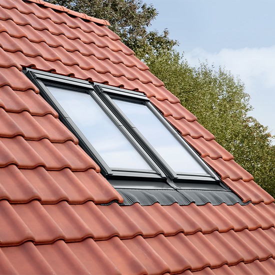 Velux EKJ 0021E Recessed Coupled (100mm Gap) Tile Flashing Kit