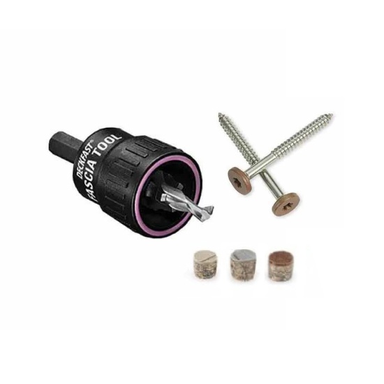 Starborn Deckfast Lineage 48mm Fascia Screw ProPlug System - 100 Screws & Plugs