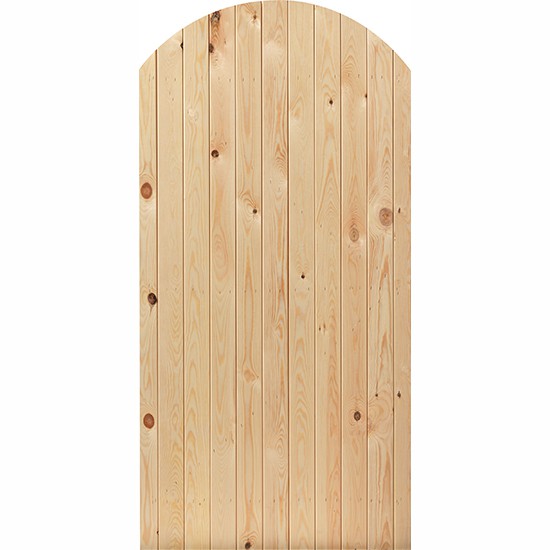 JB Kind Redwood Paint Grade Oxford External Arch Gate - 1828 x 914mm
