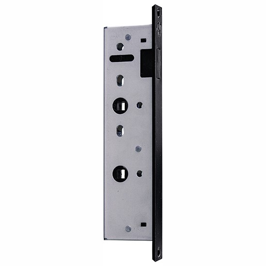 LPD Manhattan Style Black Slim Privacy Magnetic Bathroom Lock