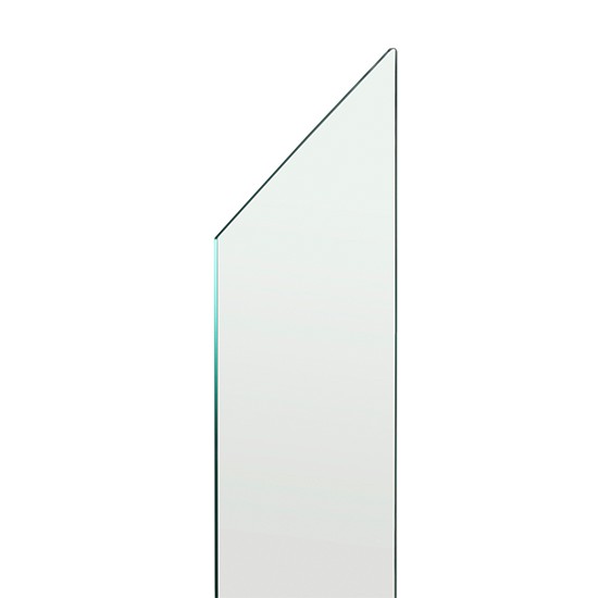 Richard Burbidge Elements Inset Rake 8mm Clear Toughened Glass Panels - Pack of 4