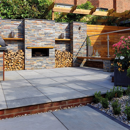 Pavestone Slate Stack Wall Cladding - Rusty