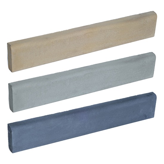 Bowland Half Round Concrete Path Edging - 910 x 150mm