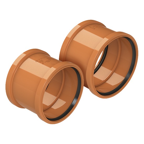 Polypipe Underground Double Socket Coupler