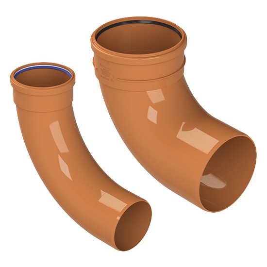 Polypipe 87.5º Single Socket Short Bend