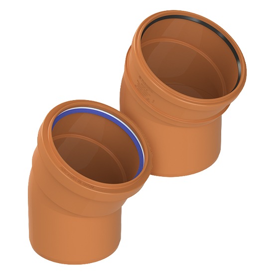 Polypipe 30° Single Socket Short Bend