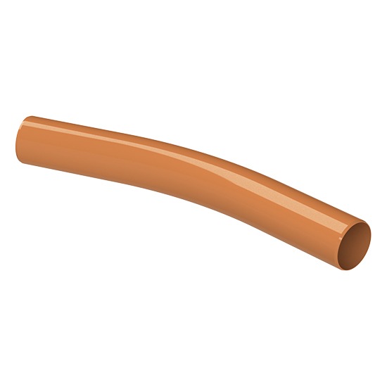 Polypipe UG473 110mm 22.5º Plain End Long Radius Bend